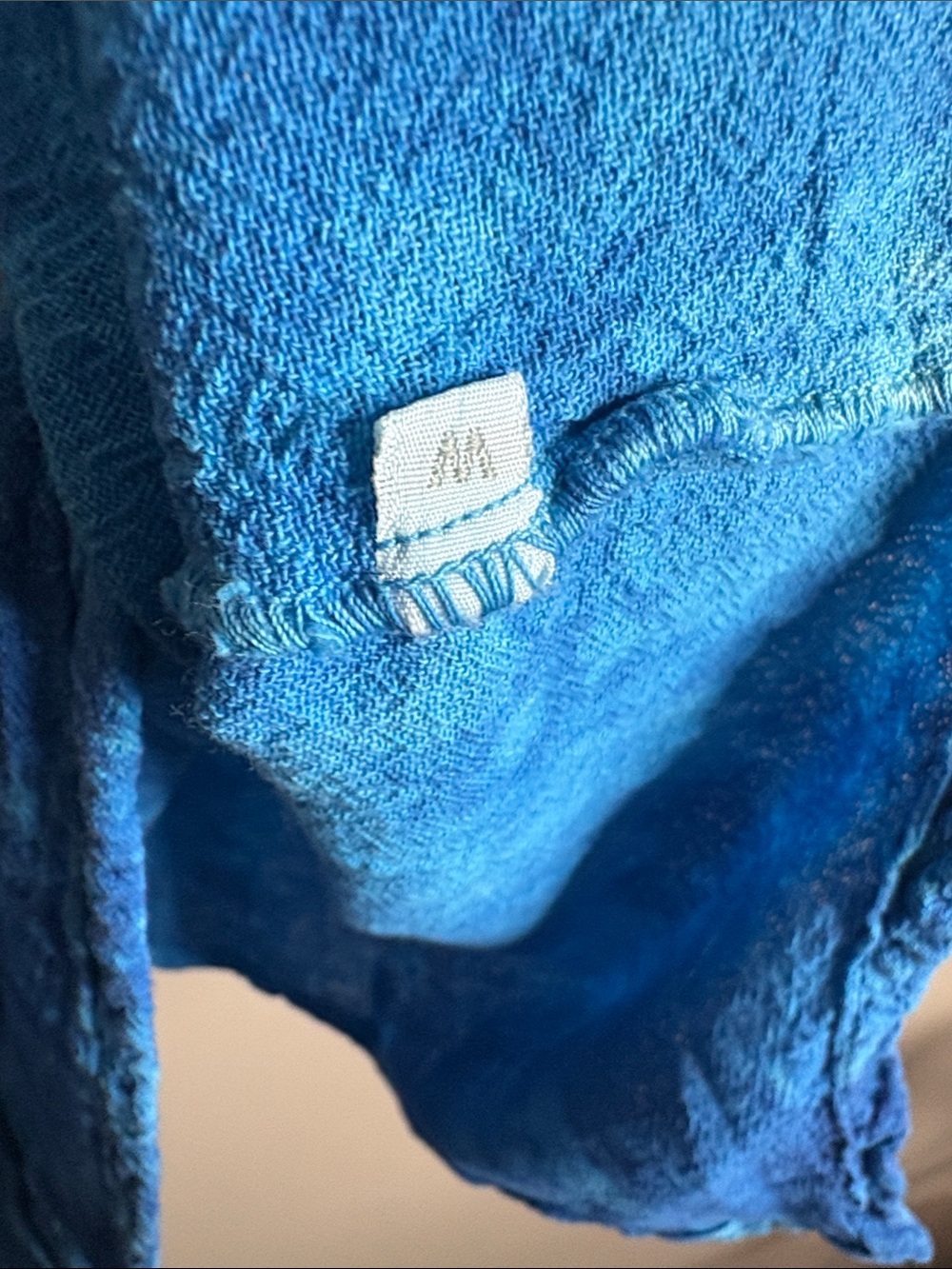 Oh My Gauze! Electric Blue V-Neck Tunic - Picture 3 of 8